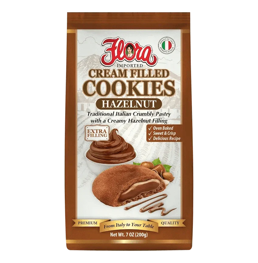Cream Filled Cookies - Hazelnut - 7.07 oz