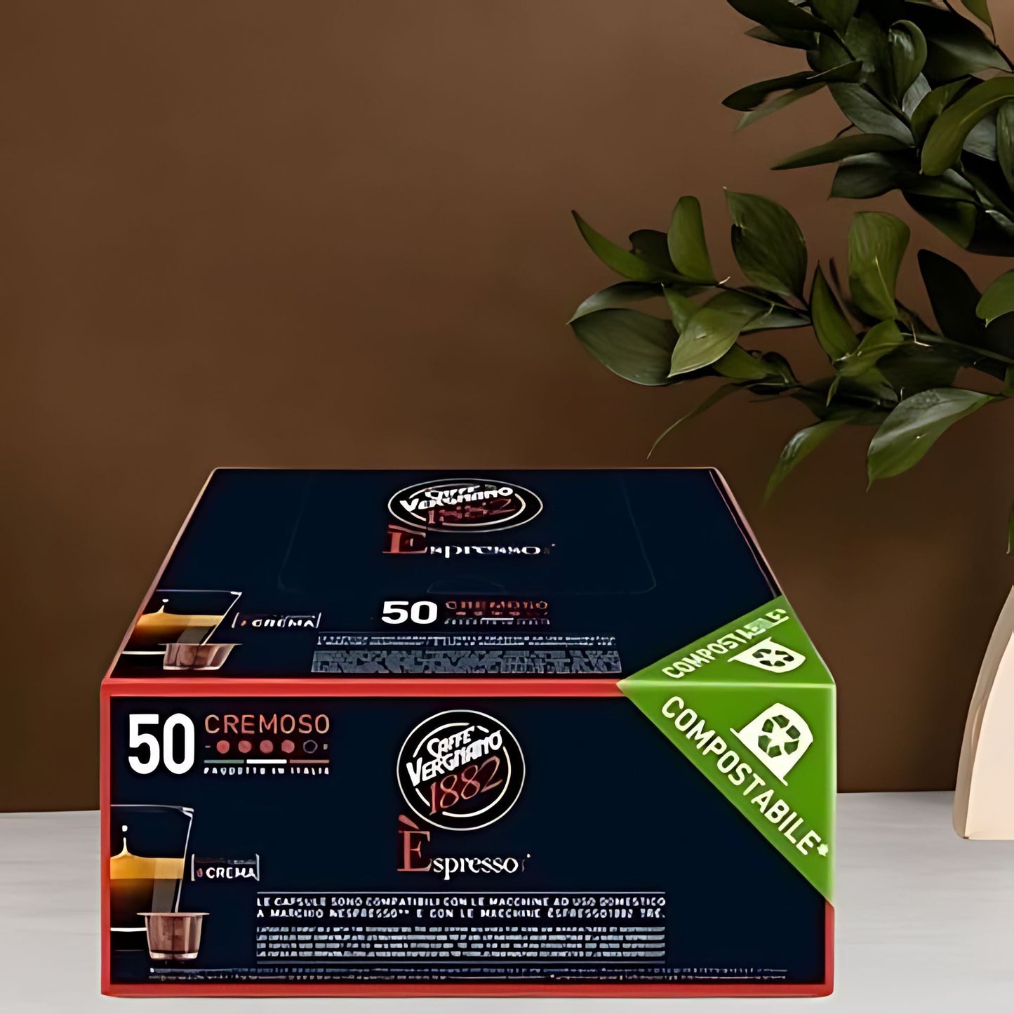 Caffe Vergnano Cremoso Coffee Nespresso Capsules 50ct