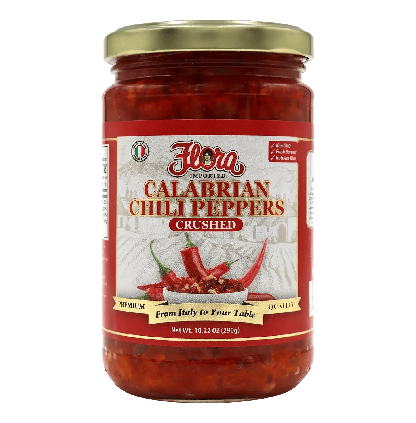 Calabrian Chili Peppers - Crushed - 10.22 oz