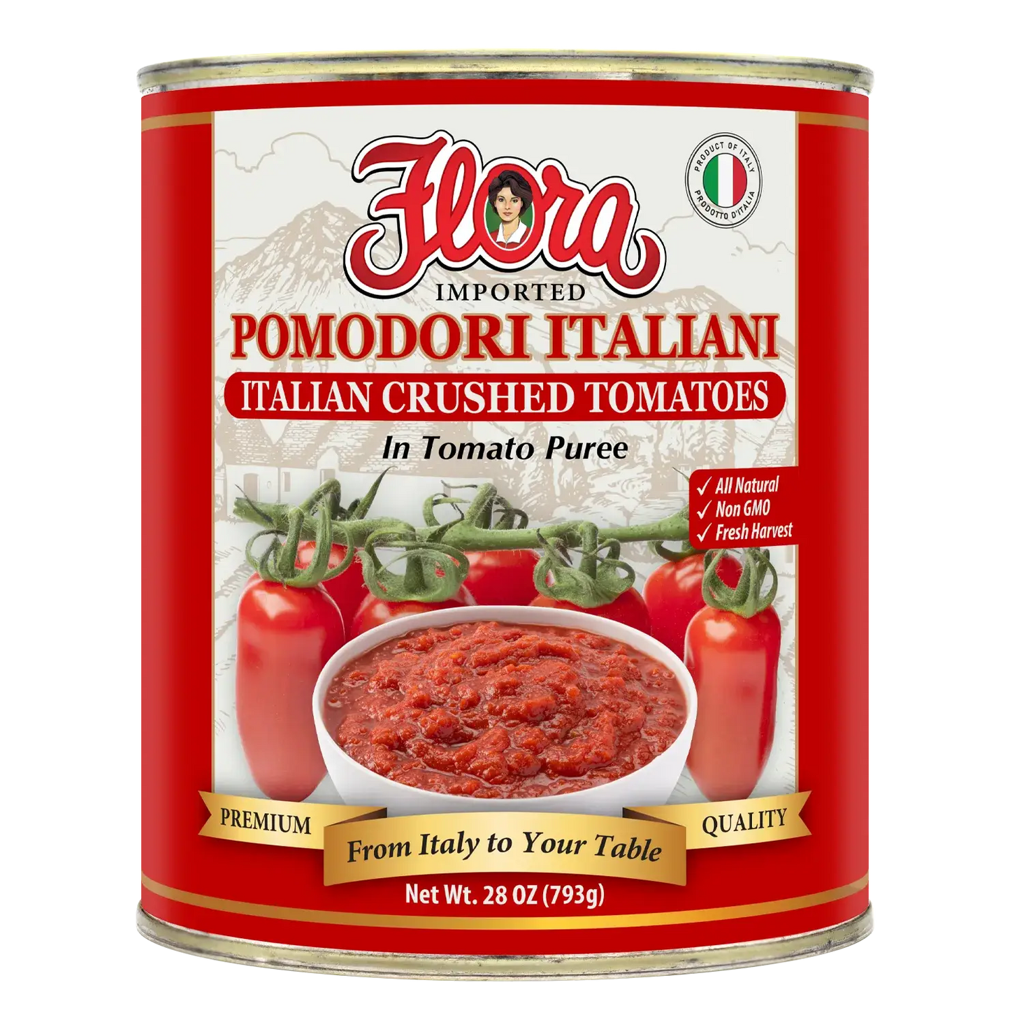 Italian Crushed Tomatoes - In Tomato Puree - 28 oz