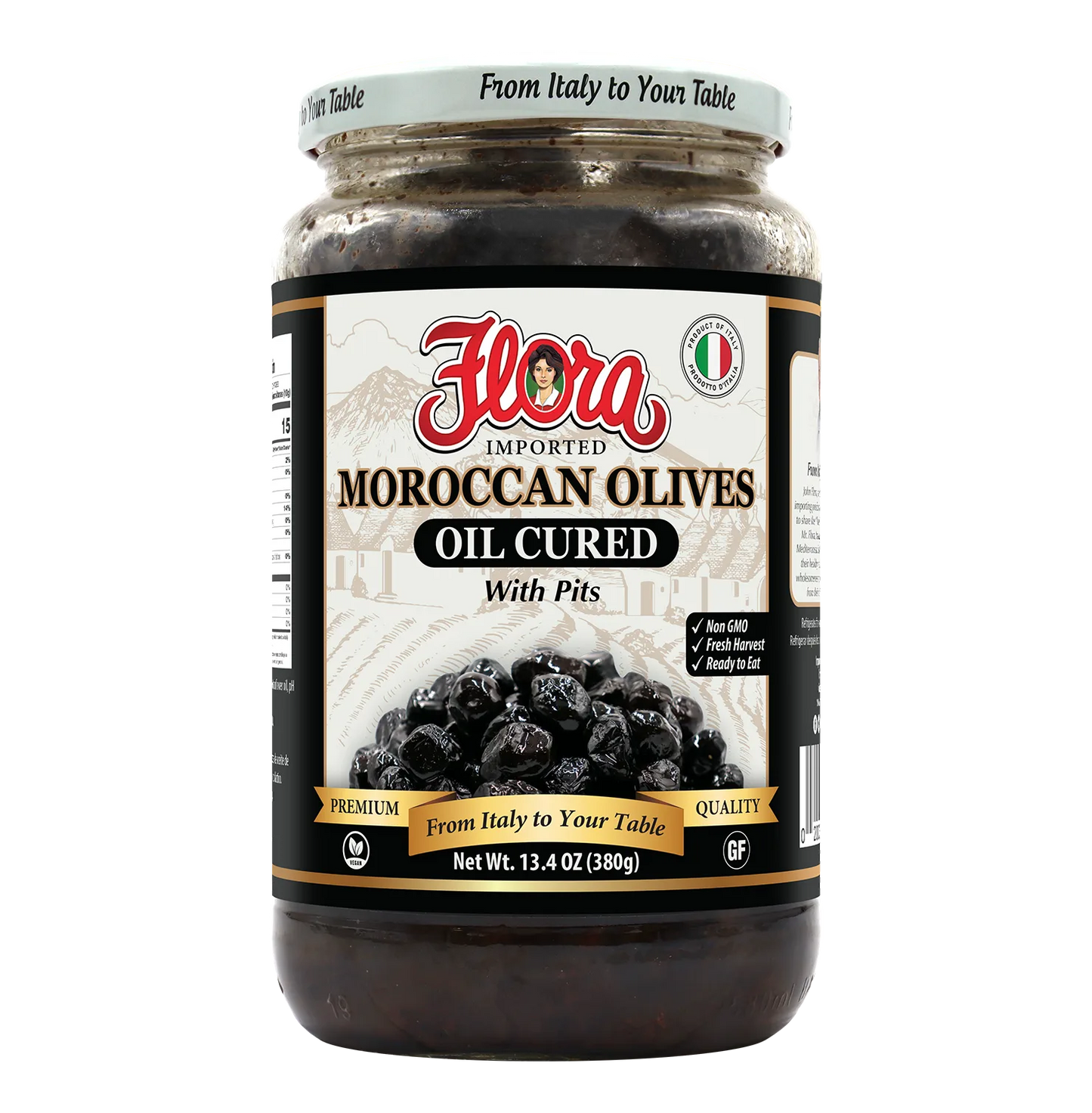 Oil Cured Moroccan Olives - With Pits - 10.6 oz