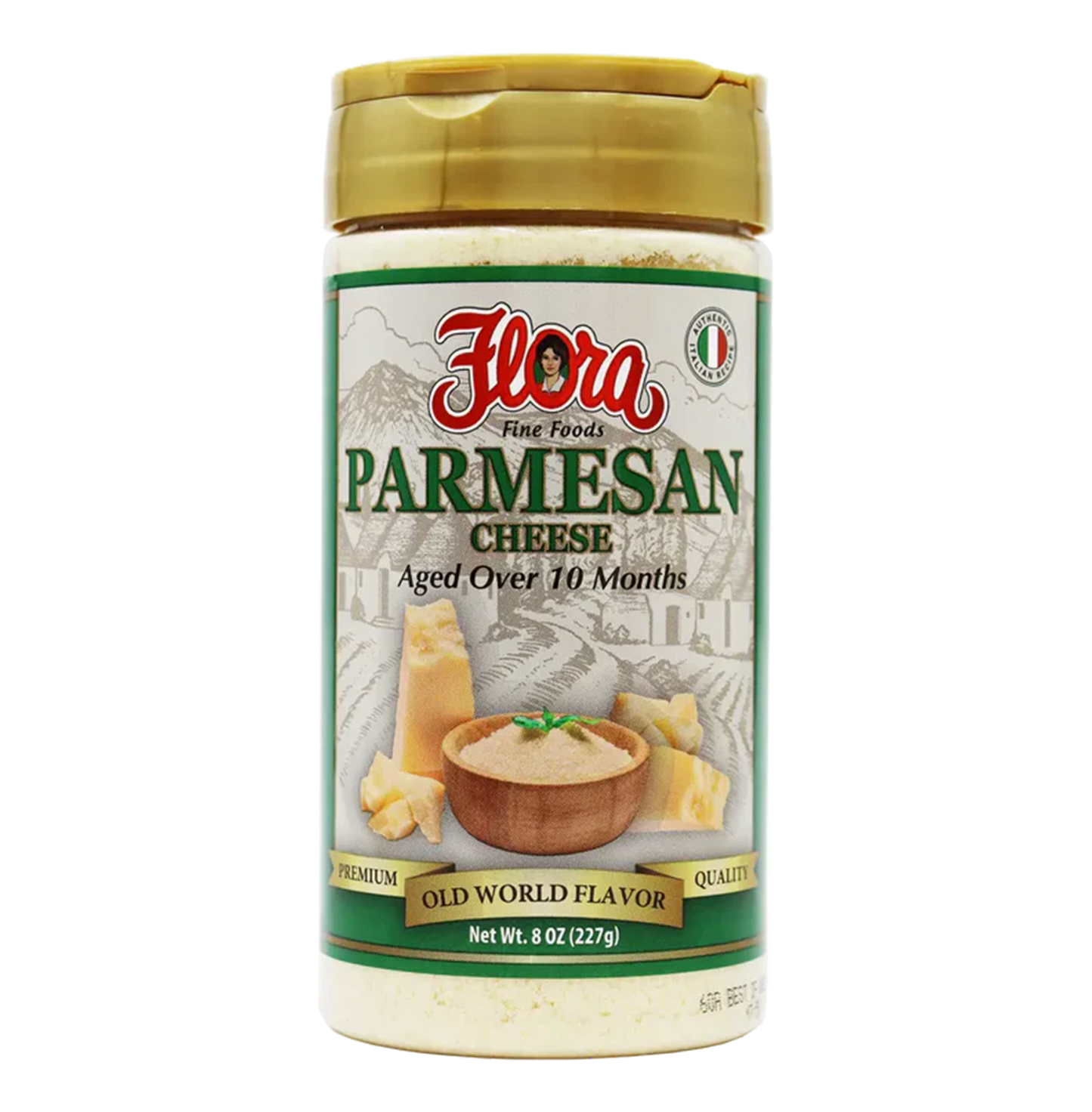 Parmesan Cheese Grated - Aged Over 10 Months - 8 oz