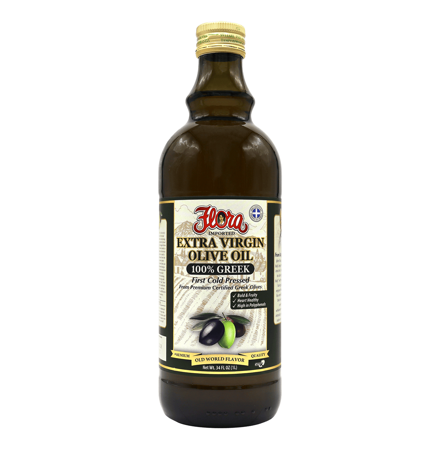 The VIRAL Flora 100% Greek Extra Virgin Olive Oil  -  First Cold Pressed