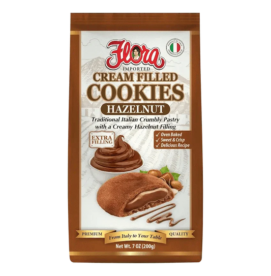 Cream Filled Cookies - Hazelnut - 7.07 oz