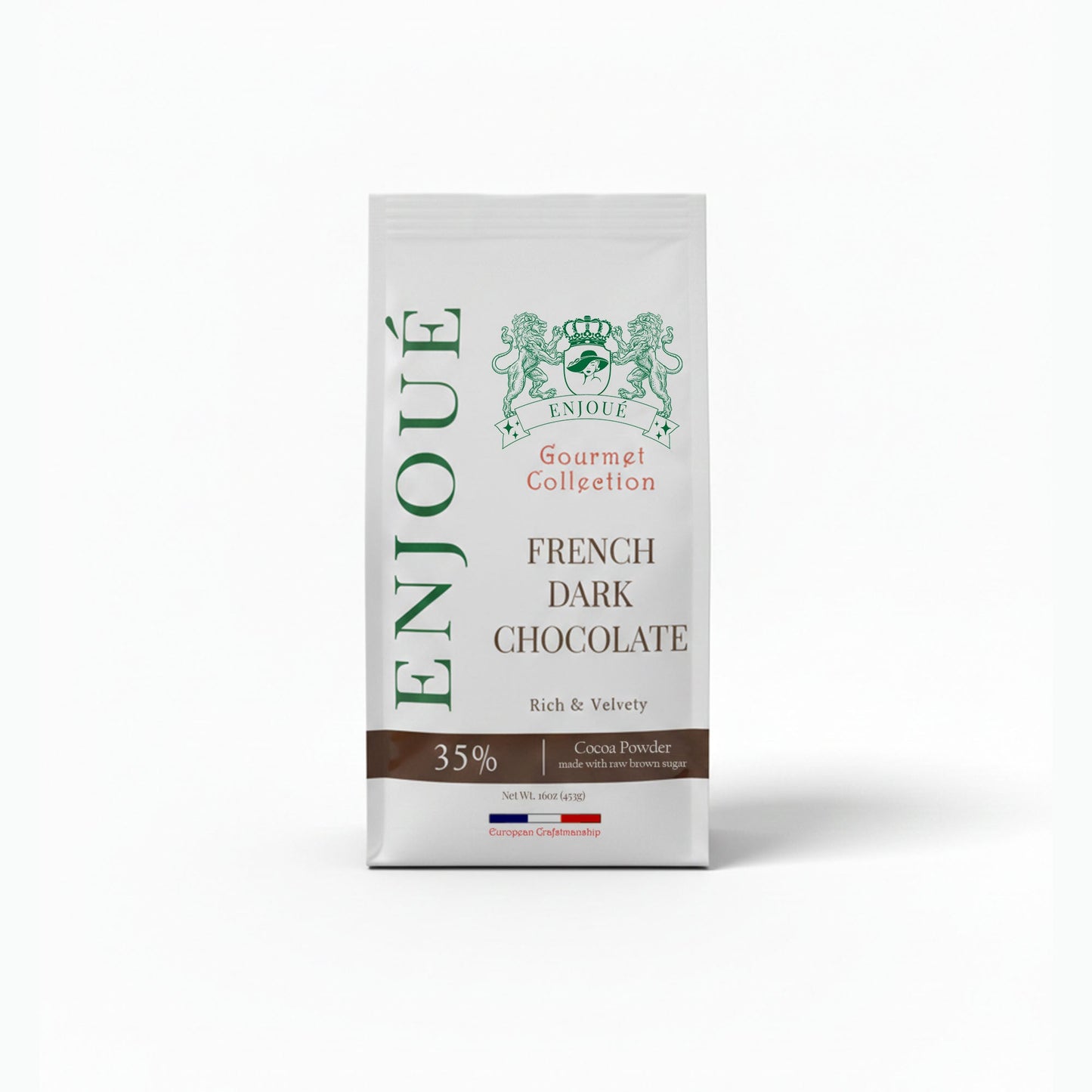 Enjoue Gourmet French Dark Chocolate Powder 16oz/453g