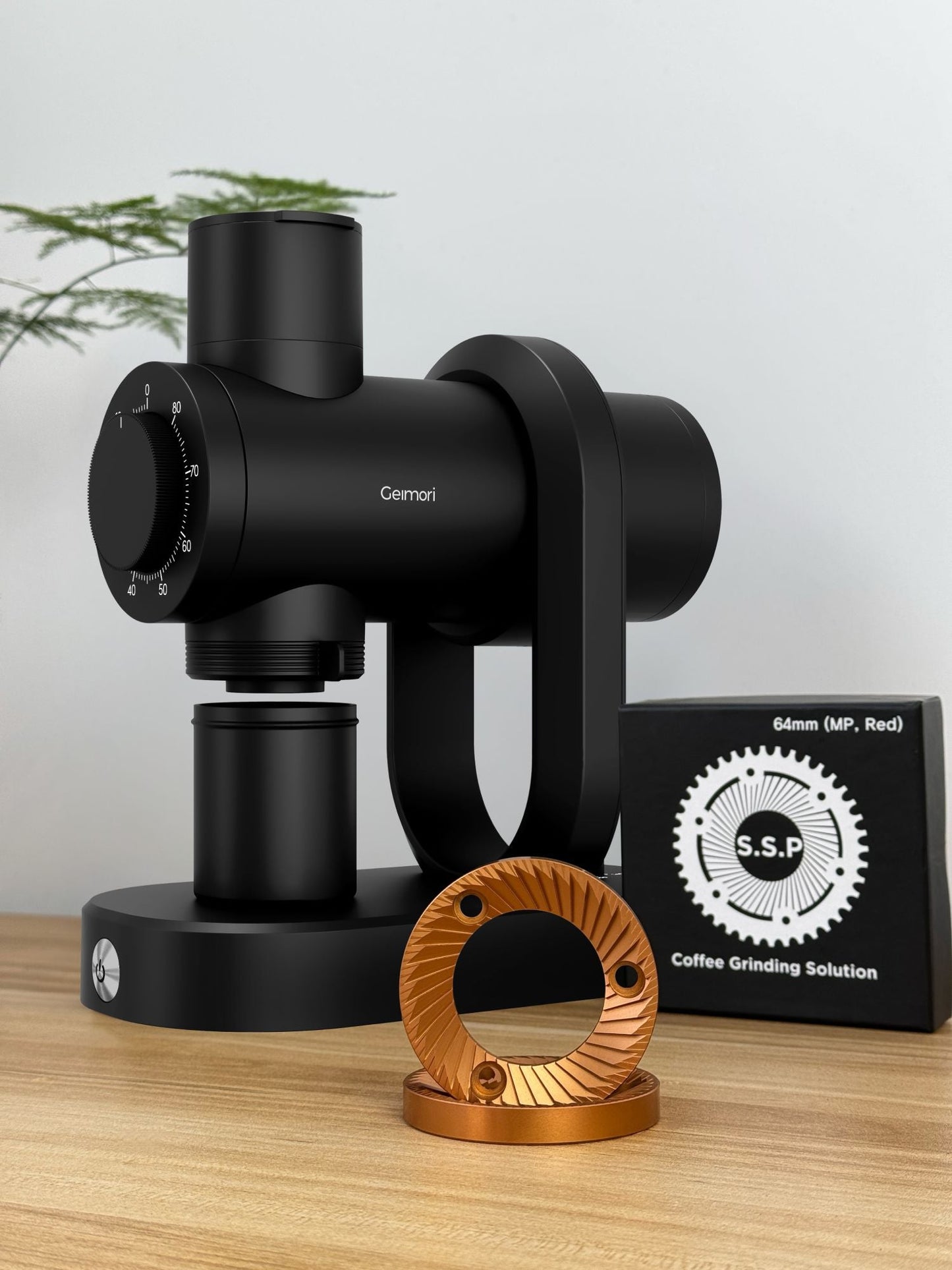 Geimori GU64 Flat Burr Coffee Grinder | Professional Single Dose Grinder