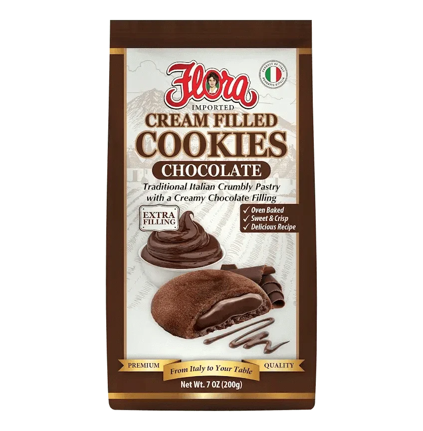 Cream Filled Cookies - Chocolate - 7.07 oz
