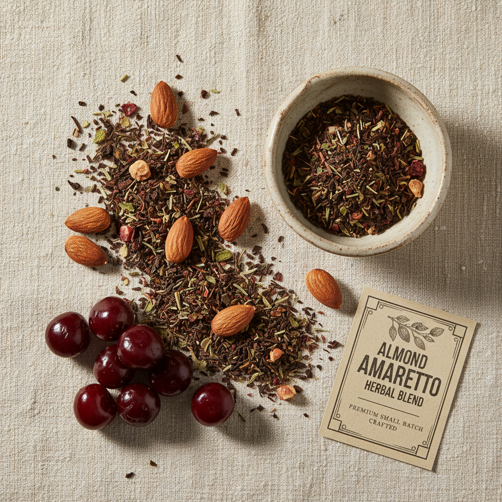 Almond Amaretto Tea - Flat Lay