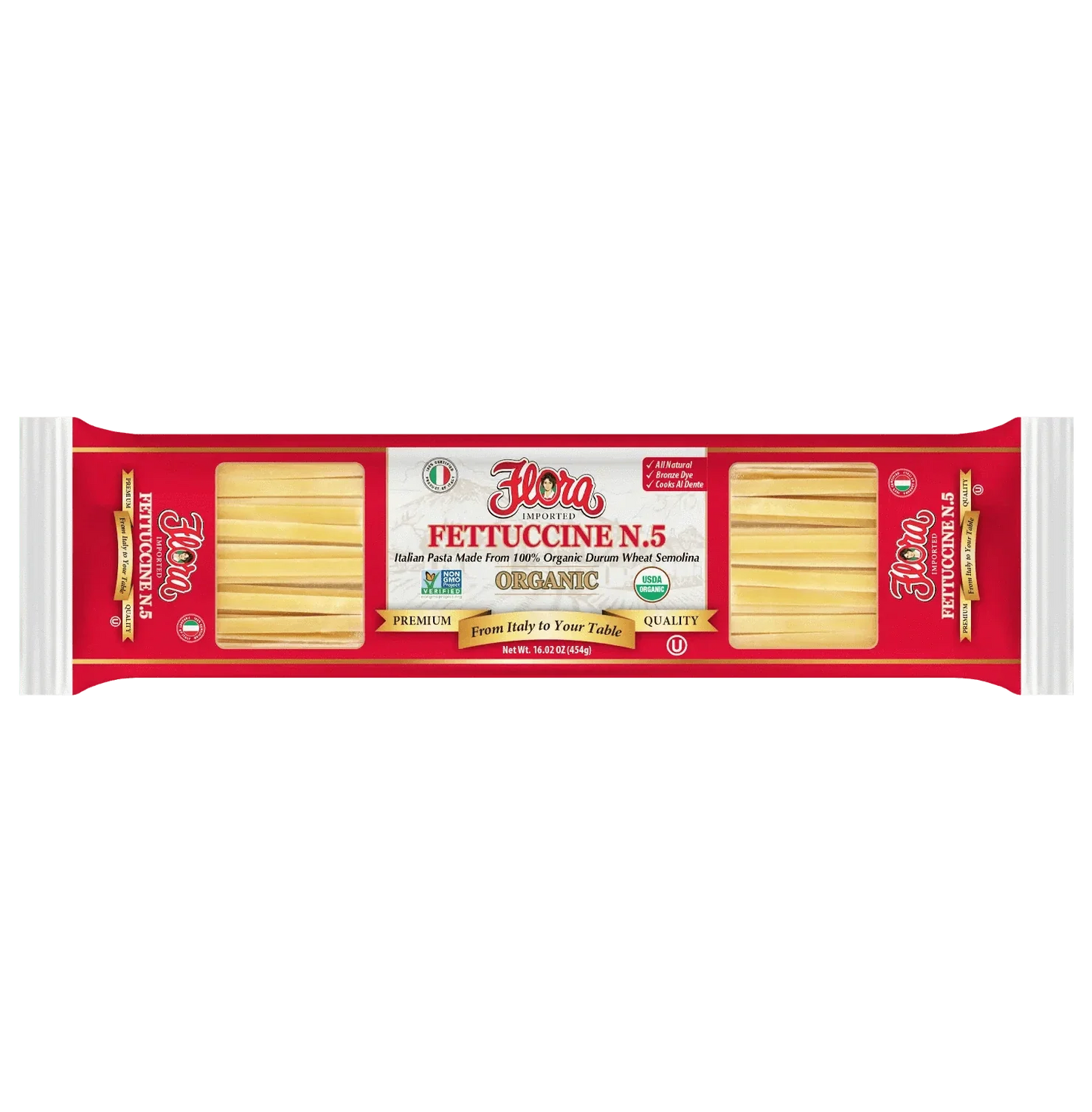 Fettuccine Pasta No. 5 - Organic - 16.02 oz