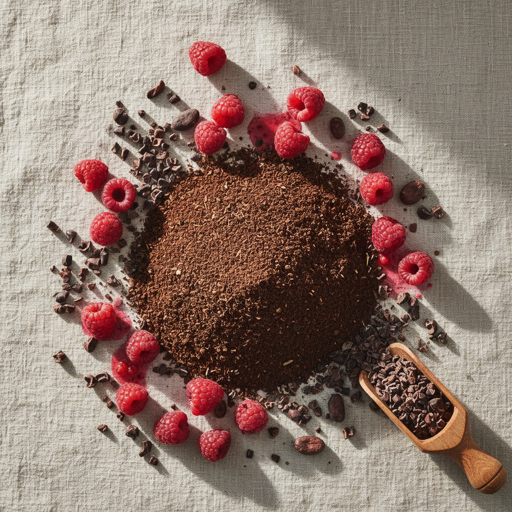 Chocolate Raspberry - Flat Lay