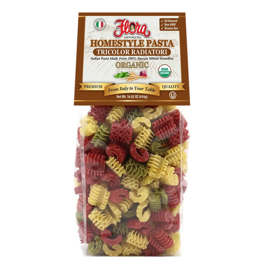 Homestyle Radiatori Pasta - Tricolor Organic - 16.02 oz