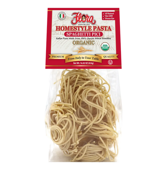 Homestyle Spaghetti Pici Pasta - Organic - 16.02 oz