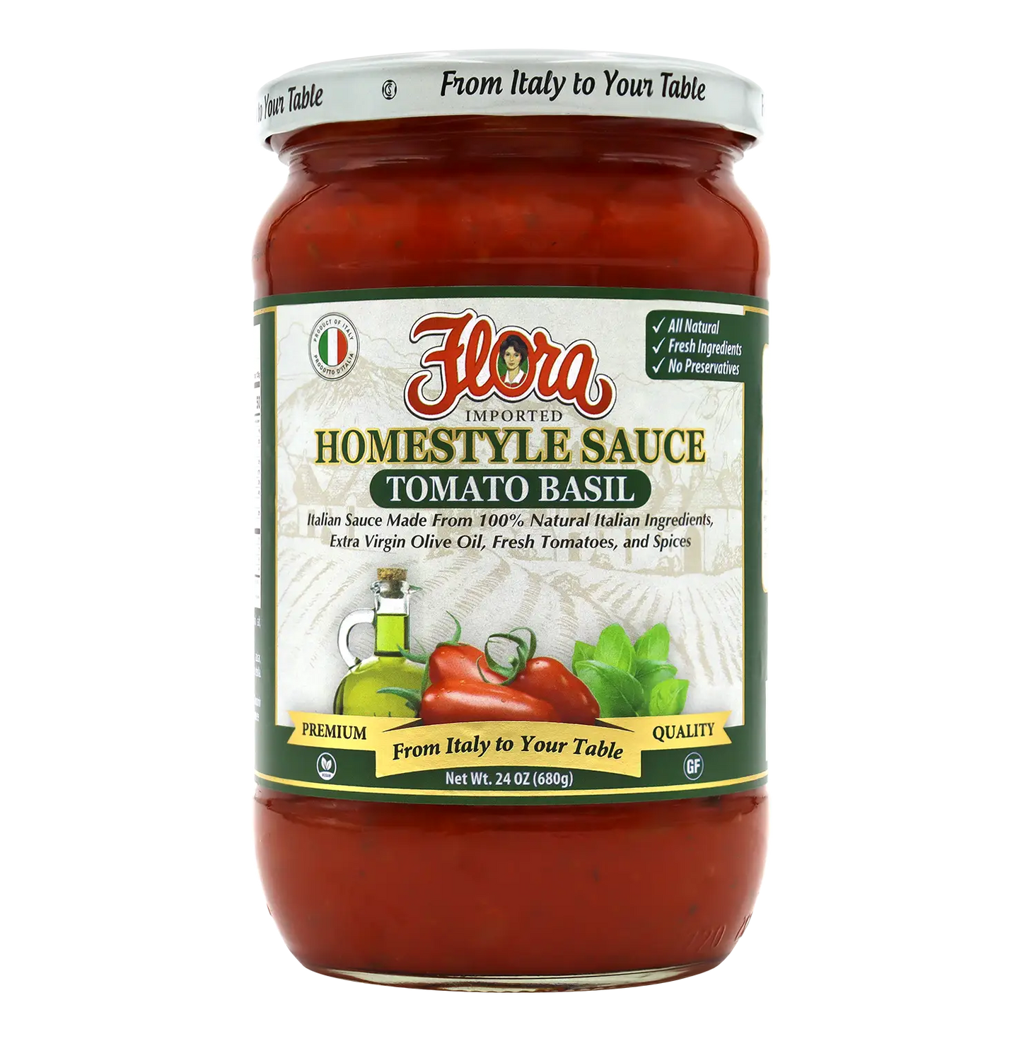 Homestyle Tomato Basil Sauce - 24 oz