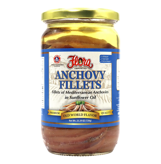 Mediterranean Anchovy Fillets In Sunflower Oil - 25.39oz