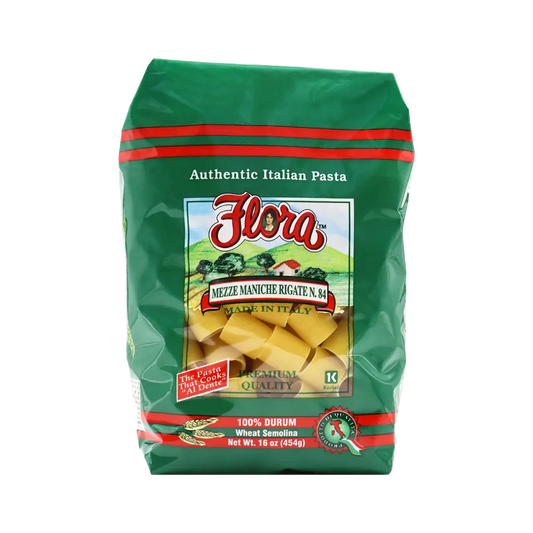 Mezze Maniche Rigate Pasta No. 84 - 16 oz