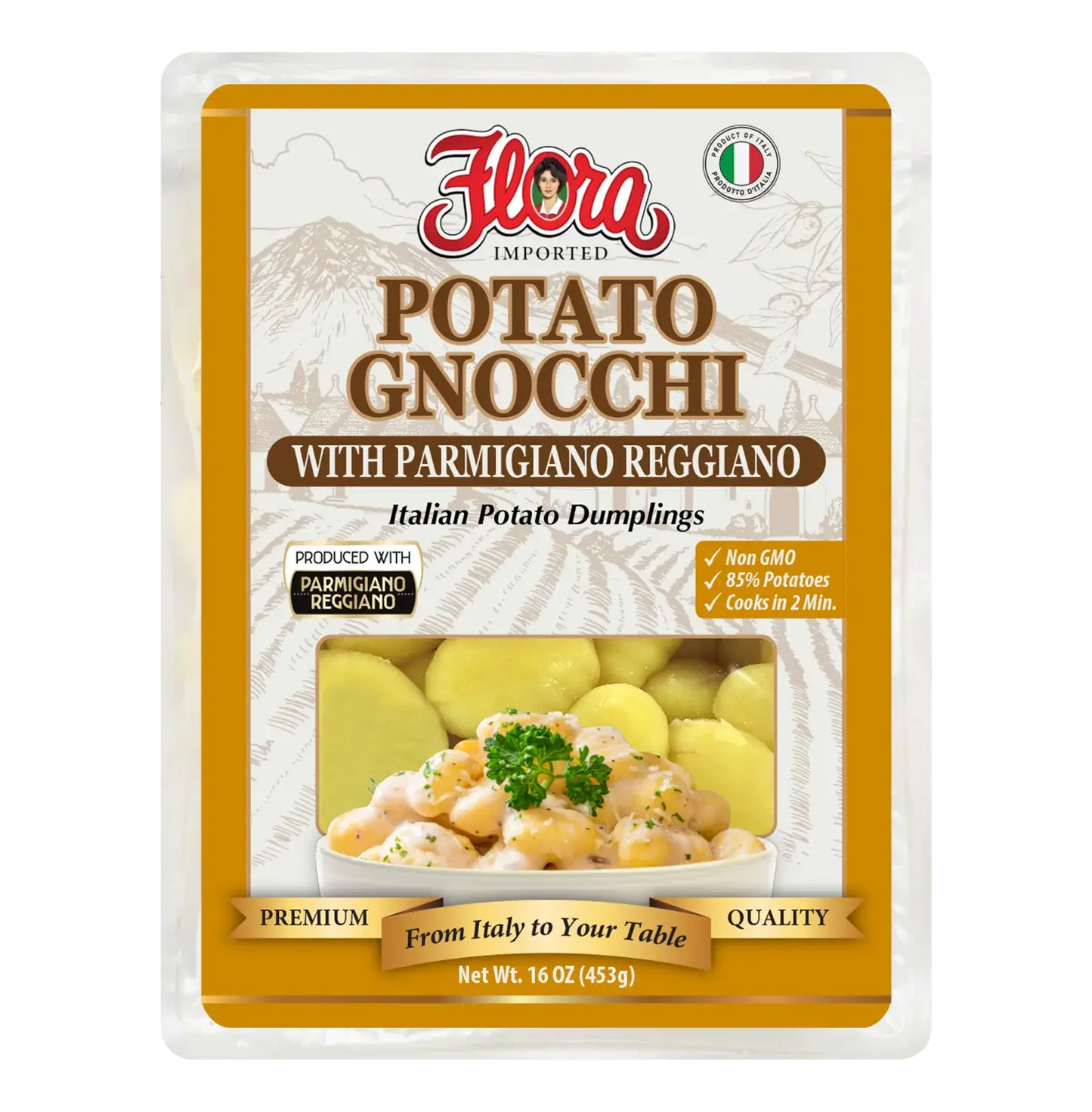 Potato Gnocchi - With Parmigiano Reggiano - 16 oz