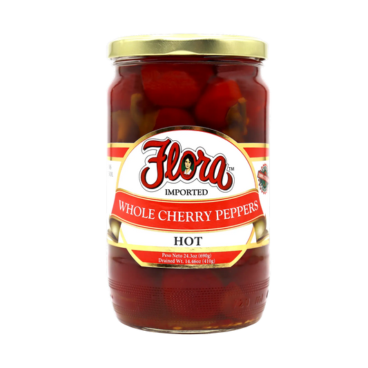 Whole Cherry Peppers - Hot - 24.3 oz